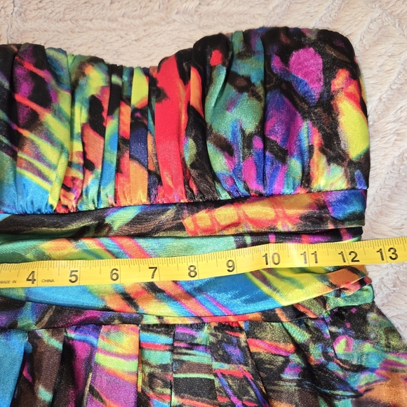 Macy's multi color dress by B. Darlin - Picture 3 of 5